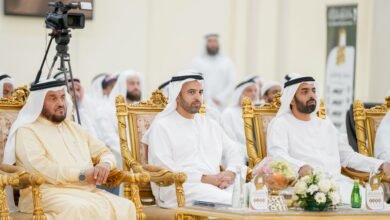 محمد بن سعود القاسمي يشهد التصفيات النهائية لجائزة رأس الخيمة للقرآن الكريم