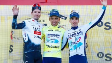"فريق الإمارات للدراجات" يختتم مشاركته في فولتا فالنسيانا بصعود منصة التتويج