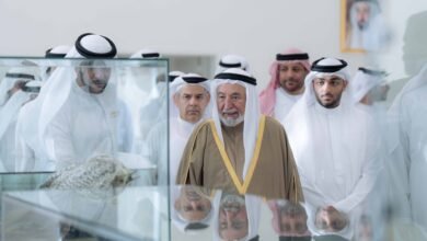 سلطان القاسمي يفتتح نادي الشارقة للصقارين