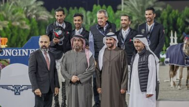 الفريق البريطاني يتوج بلقب الشارقة كأس الأمم 4* لقفز الحواجز والإماراتي ثانياً