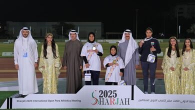 ملتقى الشارقة الدولي لألعاب القوى للمعاقين يواصل منافساته