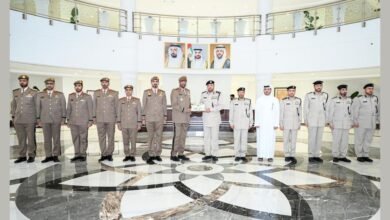 قائد الحرس الوطني يزور قيادة شرطة الشارقة وملتقى الشارقة للابتكار الأمني