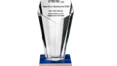 الـ"500" درهم أفضل إصدار لورقة نقدية لعام 2025 في منطقة أوروبا والشرق الأوسط وإفريقيا