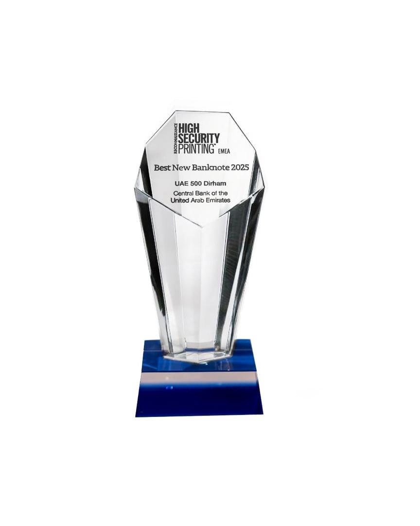 الـ"500" درهم أفضل إصدار لورقة نقدية لعام 2025 في منطقة أوروبا والشرق الأوسط وإفريقيا