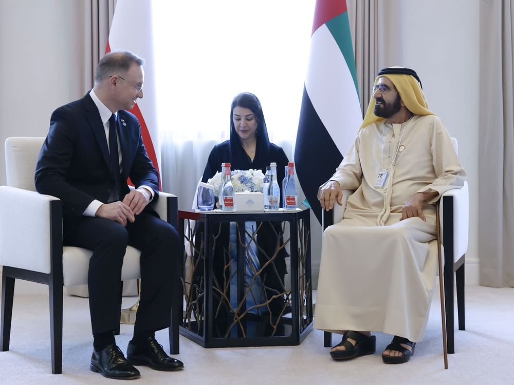 محمد بن راشد يلتقي رئيس بولندا ويبحث معه تعزيز التعاون بين البلدين