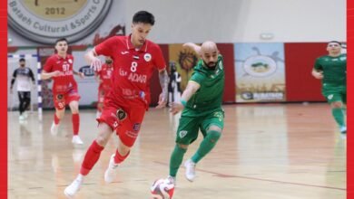 خورفكان والبطائح غداً في إياب نهائي كأس الإمارات لكرة الصالات