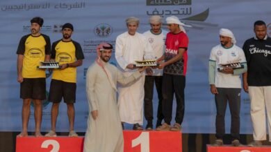 سلطان بن أحمد القاسمي يكرم الفائزين في بطولة الشرقية من كلباء للتجديف 2025
