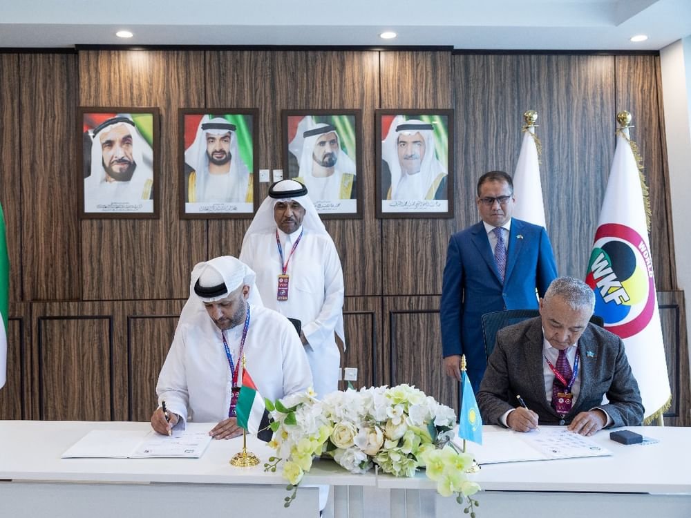 "الكاراتيه" يوقع اتفاقية تعاون مع نظيره الكازاخستاني 1 "الكاراتيه" يوقع اتفاقية تعاون مع نظيره الكازاخستاني