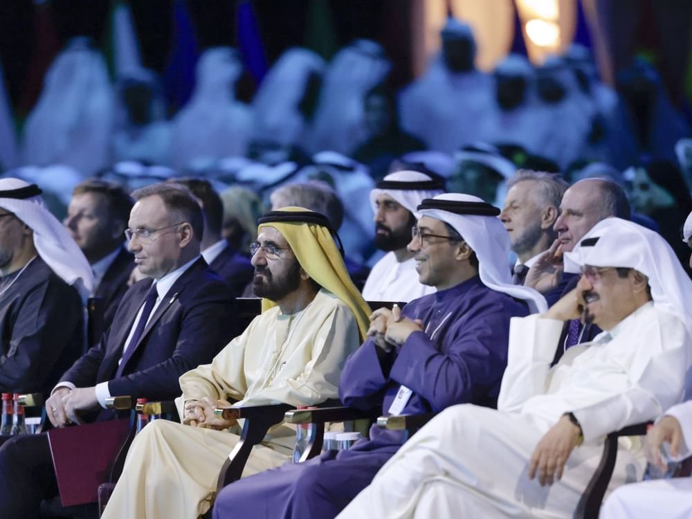 محمد بن راشد يشهد جلسة حوارية لمديرة صندوق النقد الدولي ضمن أعمال القمة العالمية للحكومات 2025