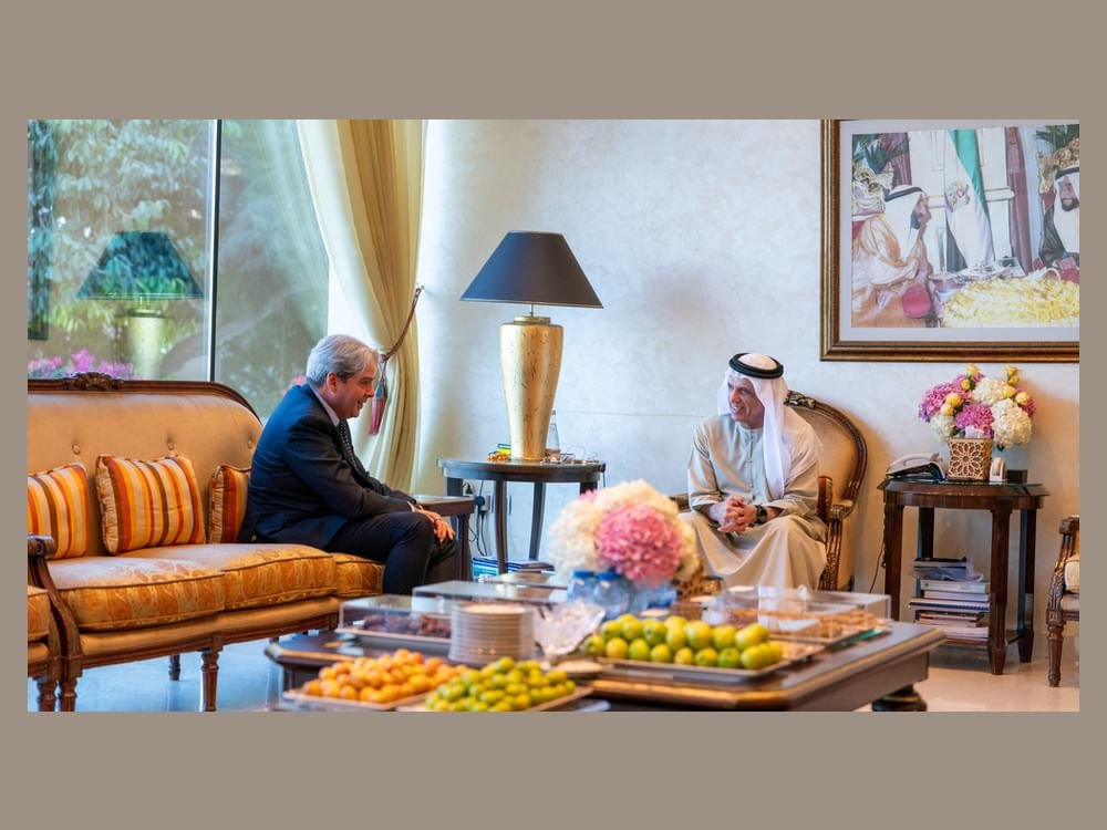 سعود بن صقر يستقبل رئيس هيلتون في الشرق الأوسط وأفريقيا 1 سعود بن صقر يستقبل رئيس هيلتون في الشرق الأوسط وأفريقيا