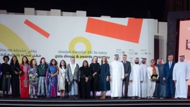 سلطان القاسمي يكرم الفائزين في النسخة الـ 16 من بينالي الشارقة