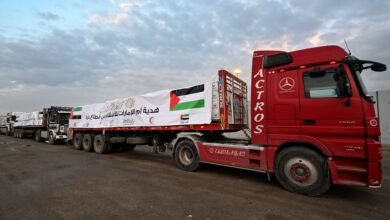 وصول 10 قوافل مساعدات إماراتية إلى قطاع غزة هدية من أم الإمارات