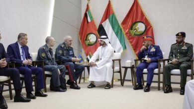 حمدان بن محمد يلتقي وزير الدفاع الكازاخستاني