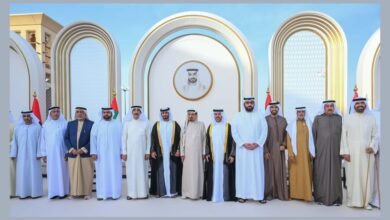 حاكما عجمان وأم القيوين والشيوخ يحضرون أفراح النعيمي والمسمار