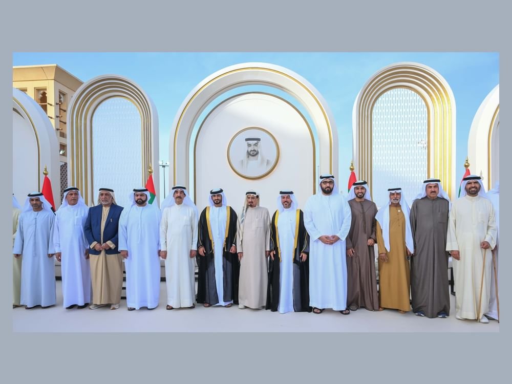 حاكما عجمان وأم القيوين والشيوخ يحضرون أفراح النعيمي والمسمار