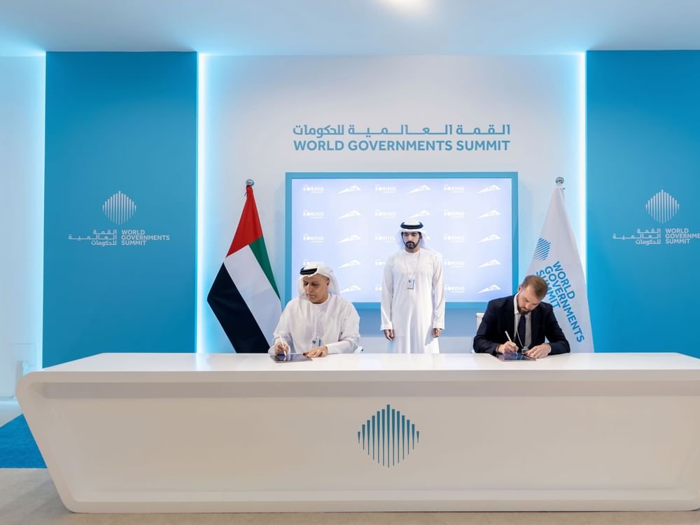 حمدان بن محمد يشهد توقيع مذكرة تفاهم بين "طرق دبي" و"بورنج كومباني"