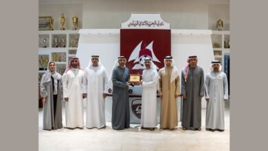 اتحاد ألعاب القوى يبحث التعاون بمجالات التطوير مع نادي الحمرية