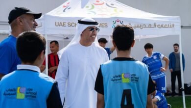 وزير الرياضة يشهد جانباً من الألعاب المدرسية ويشيد بالمستوى التنافسي للطلاب