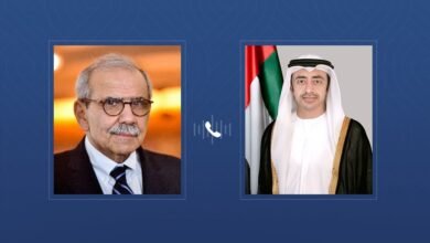 عبدالله بن زايد يهنئ هاتفيا نواف سلام بتوليه رئاسة الحكومة اللبنانية