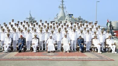 حمدان بن محمد يدشّن زورق "كورفيت الإمارات P111"