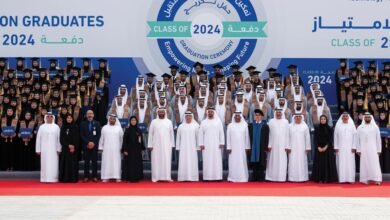 ذياب بن محمد بن زايد يشهد حفل تخريج طلبة «الامتياز» في كليات التقنية العليا