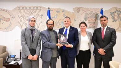 علي راشد النعيمي يلتقي مسؤولين إسرائيليين وأعضاء من الكنيست في القدس