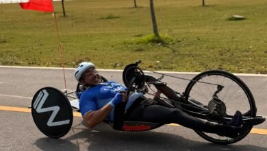 رئيس بعثة الإمارات يشارك لاعباً في "آسيوية" الدراجات لأصحاب الهمم