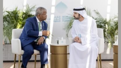 حمدان بن محمد يبحث مع رئيس سيشل سبل تعزيز الشراكة دعماً لأهداف التنمية المستدامة