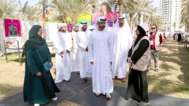 سالم بن عبد الرحمن القاسمي يزور فعاليات مهرجان الوراقين