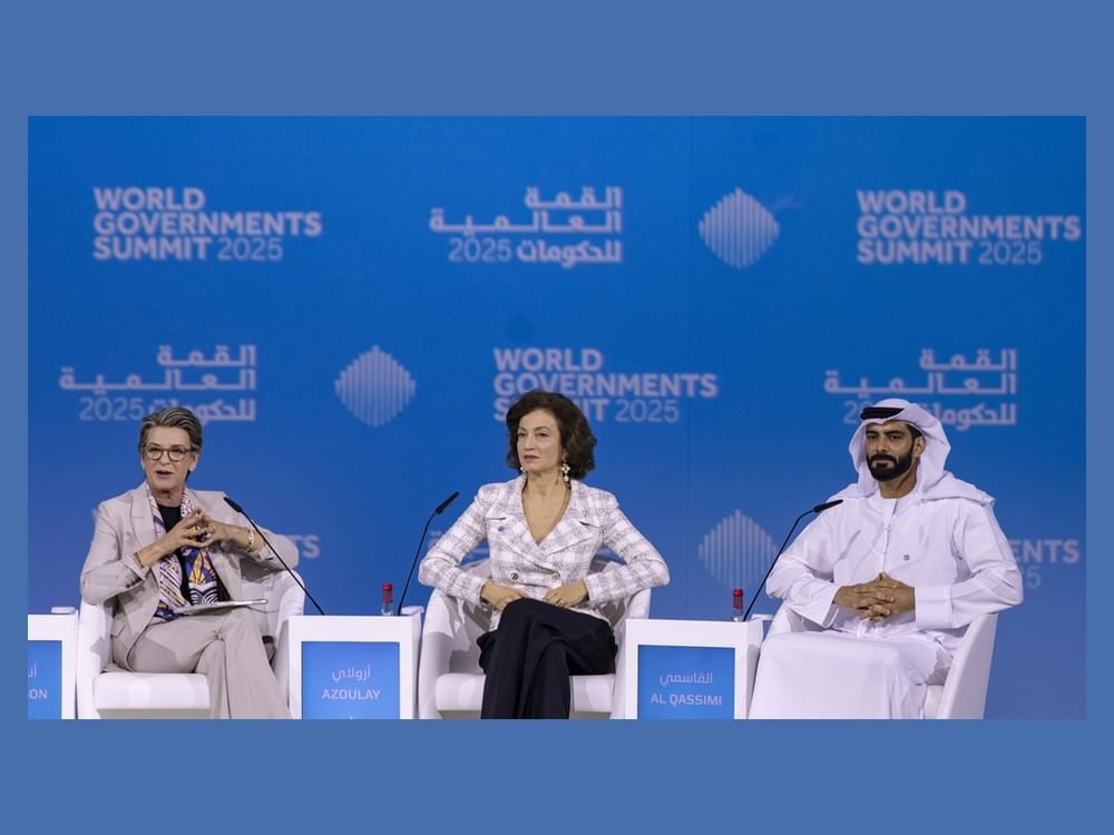 القمة العالمية للحكومات ..وزير الثقافة ومديرة اليونسكو يستعرضان الجهود الدولية لترميم آثار الموصل