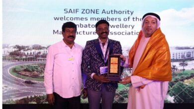 "حرة مطار الشارقة الدولي" تطلع وفدًا هندياً على خدماتها في قطاع الذهب والمجوهرات