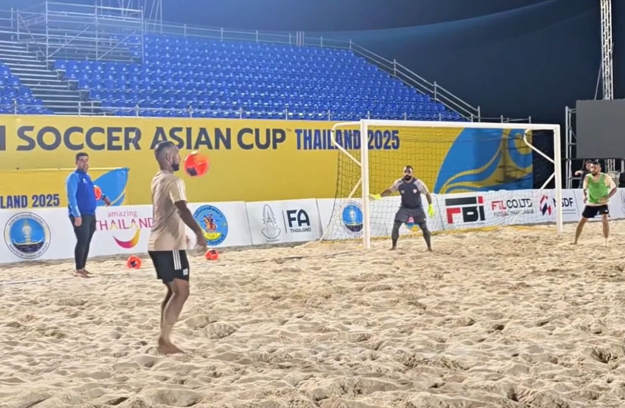 منتخب الكرة الشاطئية يبدأ مشواره في كأس آسيا بمواجهة أفغانستان غداً