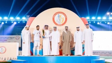 عمار بن حميد يشهد ختام دورة عجمان ويتوج الفائزين