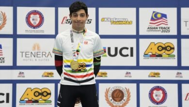 صعود الدراج يوسف أميري إلى المركز السابع عالميا في سباقات المضمار للشباب