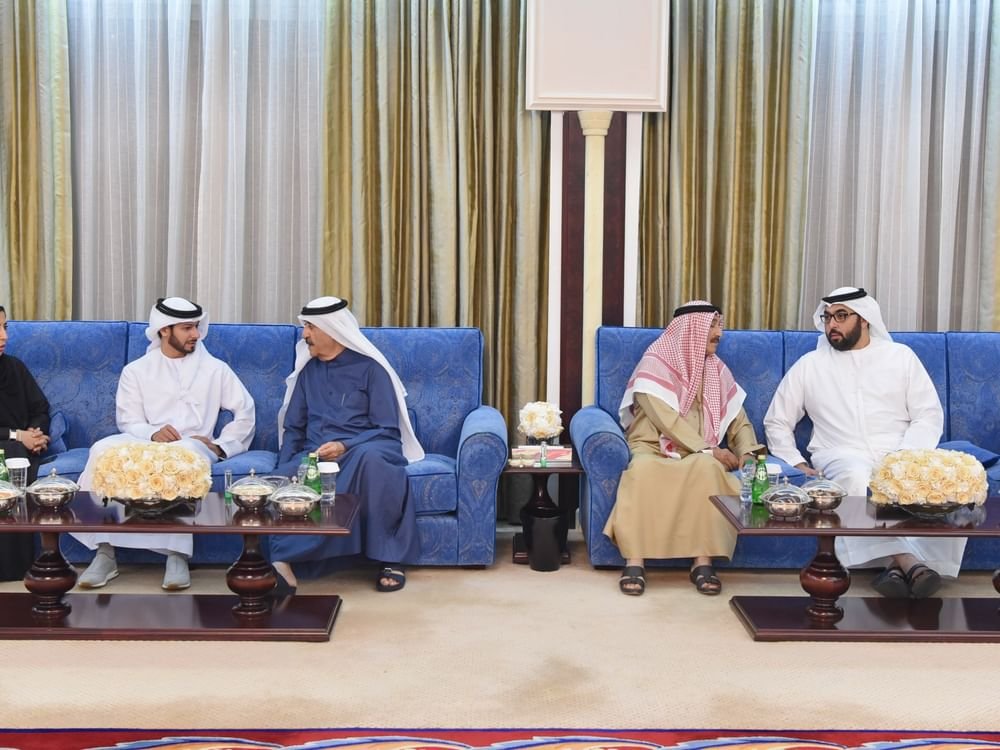 حاكم أم القيوين يستقبل عبدالله بن محمد آل ثاني ووزير الصحة ووقاية المجتمع 1 حاكم أم القيوين يستقبل عبدالله بن محمد آل ثاني ووزير الصحة ووقاية المجتمع
