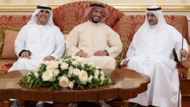 حمد الشرقي يواصل استقبال المهنئين بشهر رمضان بحضور ولي عهد الفجيرة