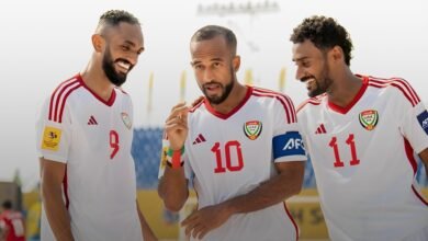 أبيض الشاطئية يفوز على إندونيسيا بسداسية في كأس آسيا