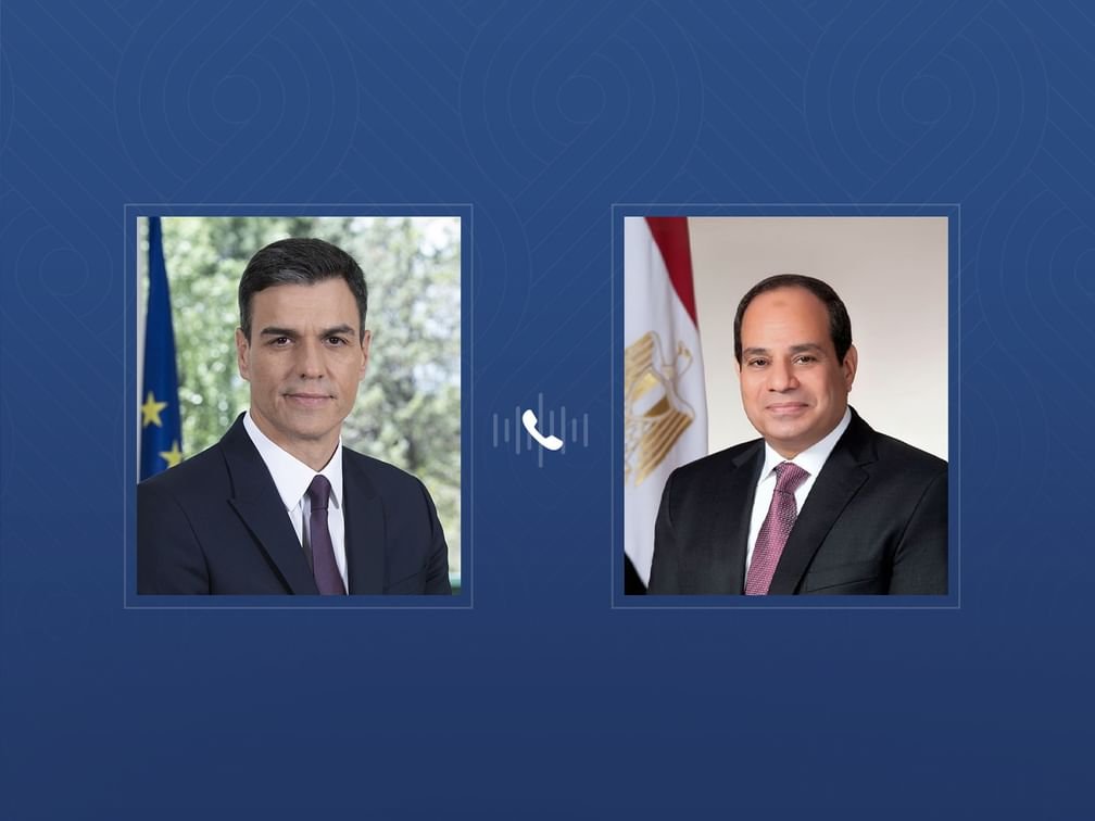 الرئيس المصري ورئيس وزراء إسبانيا يطالبان بوقف فوري لإطلاق النار في غزة