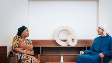 عبدالله بن زايد يستقبل وزيرة خارجية ليبيريا