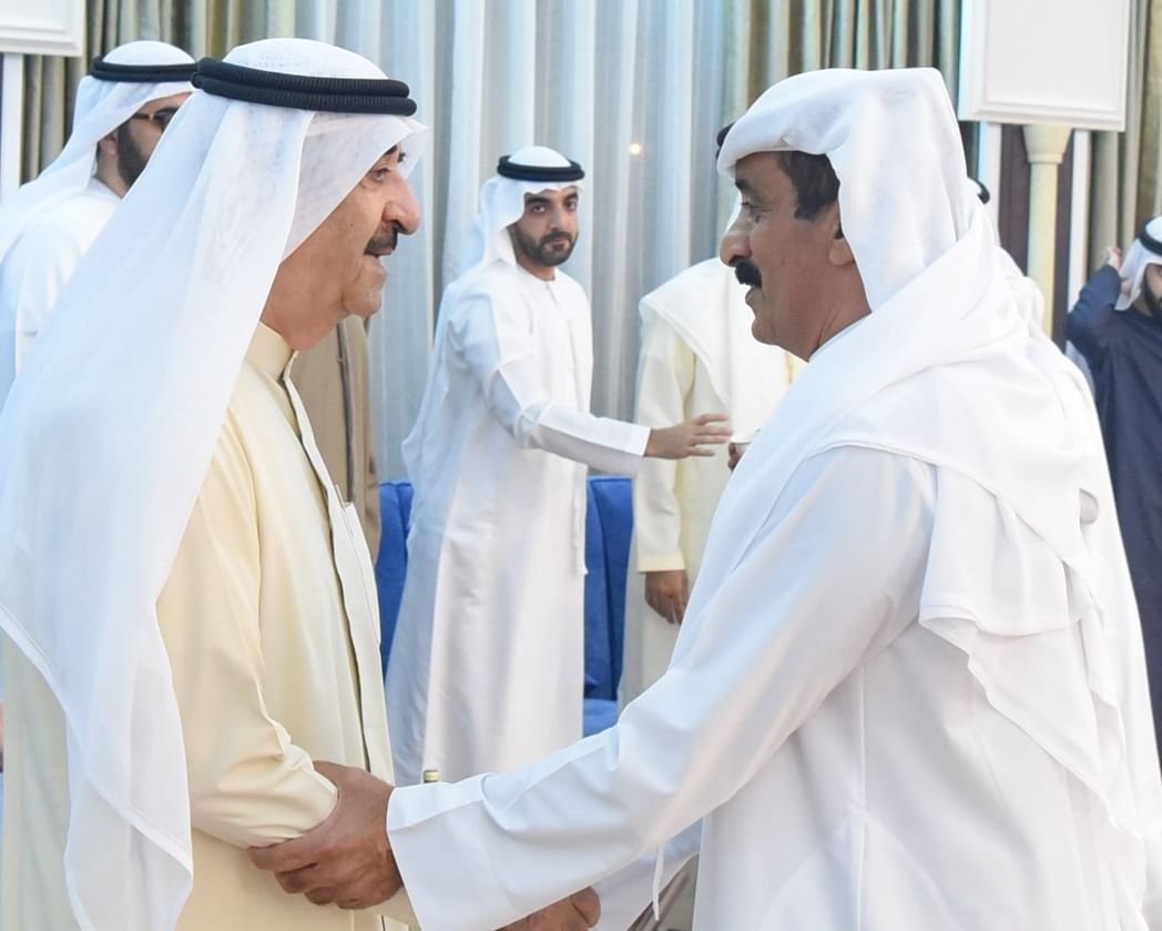 حاكم أم القيوين يستقبل المهنئين بشهر رمضان المبارك 1 حاكم أم القيوين يستقبل المهنئين بشهر رمضان المبارك