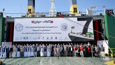 وصول سفينة المساعدات الإماراتية الـ7 إلى ميناء العريش تمهيداً لإدخالها قطاع غزة