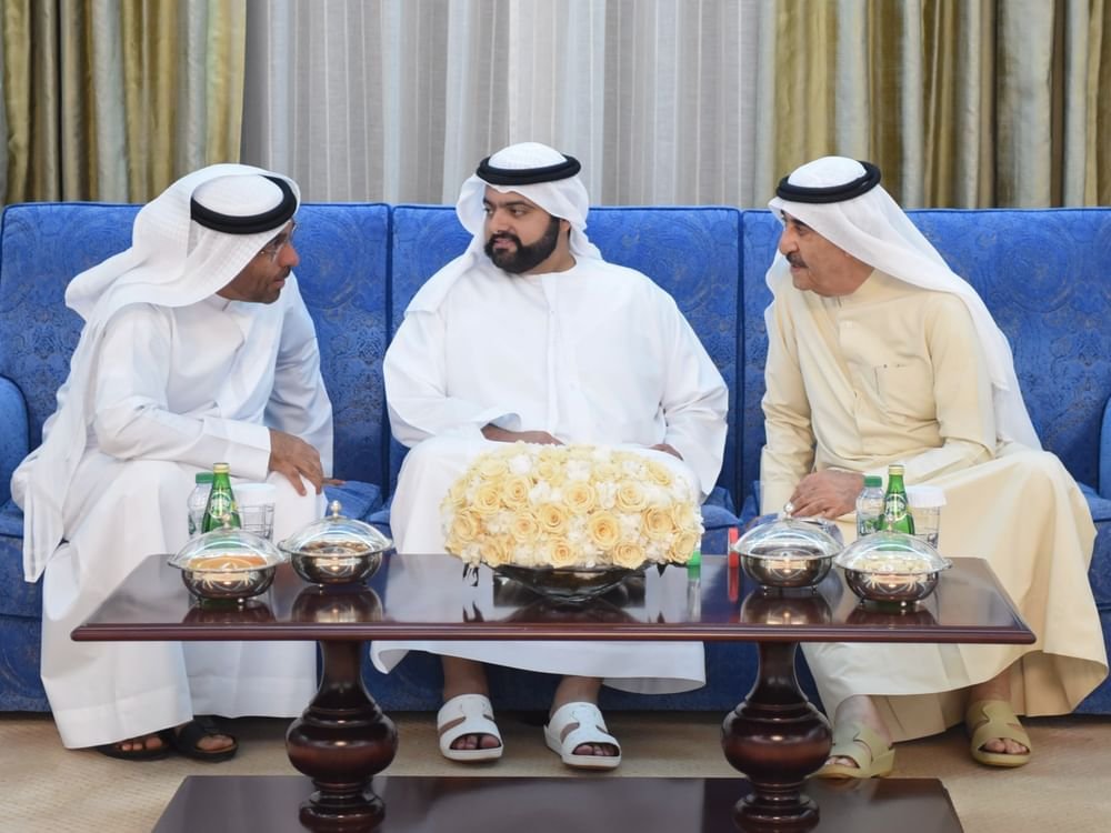 حاكم أم القيوين يتقبل تهاني ولي عهد الفجيرة بشهر رمضان المبارك 1 حاكم أم القيوين يتقبل تهاني ولي عهد الفجيرة بشهر رمضان المبارك