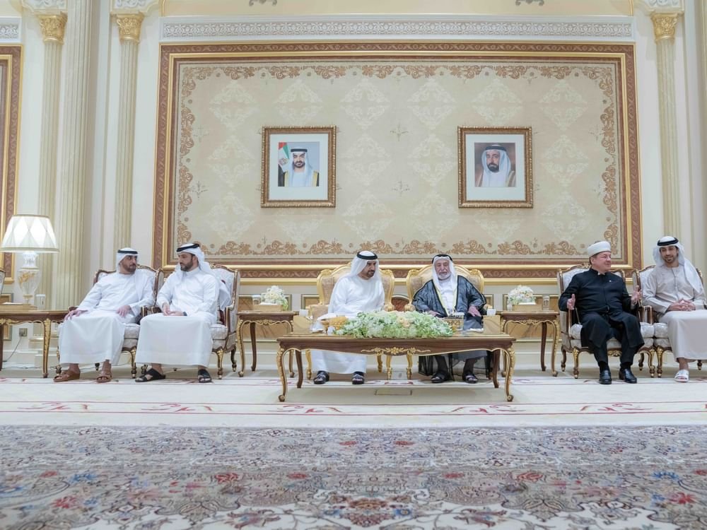 حاكم الشارقة يتقبل التهاني بمناسبة شهر رمضان المبارك في قصر البديع العامر 1 حاكم الشارقة يتقبل التهاني بمناسبة شهر رمضان المبارك في قصر البديع العامر