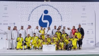 سالم بن عبدالرحمن القاسمي يتوج الفائزين في بطولة نادي موظفي حكومة الشارقة الرمضانية لكرة القدم