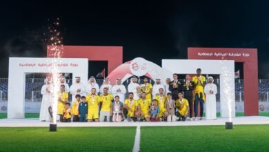 سلطان بن أحمد القاسمي يتوج أبطال دورة الشارقة الرياضية الرمضانية