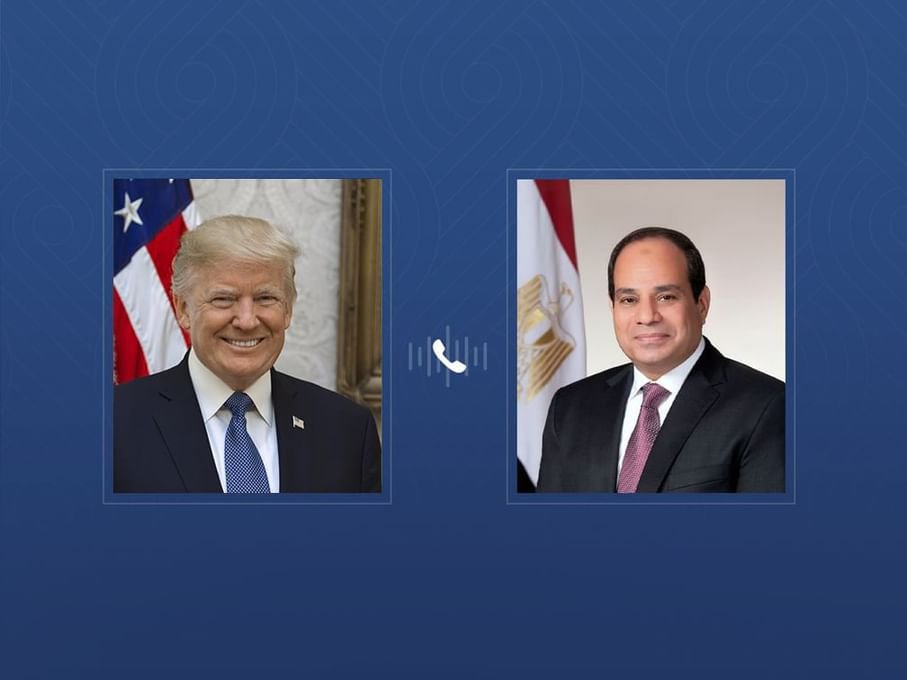 السيسي وترامب يبحثان هاتفيا تهدئة التصعيد الإقليمي وأمن البحر الأحمر