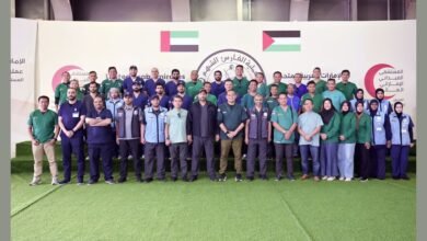 المستشفى الإماراتي العائم في العريش يستقبل الدفعة الثالثة من الطاقم الطبي الإندونيسي ضمن عملية "الفارس الشهم 3"