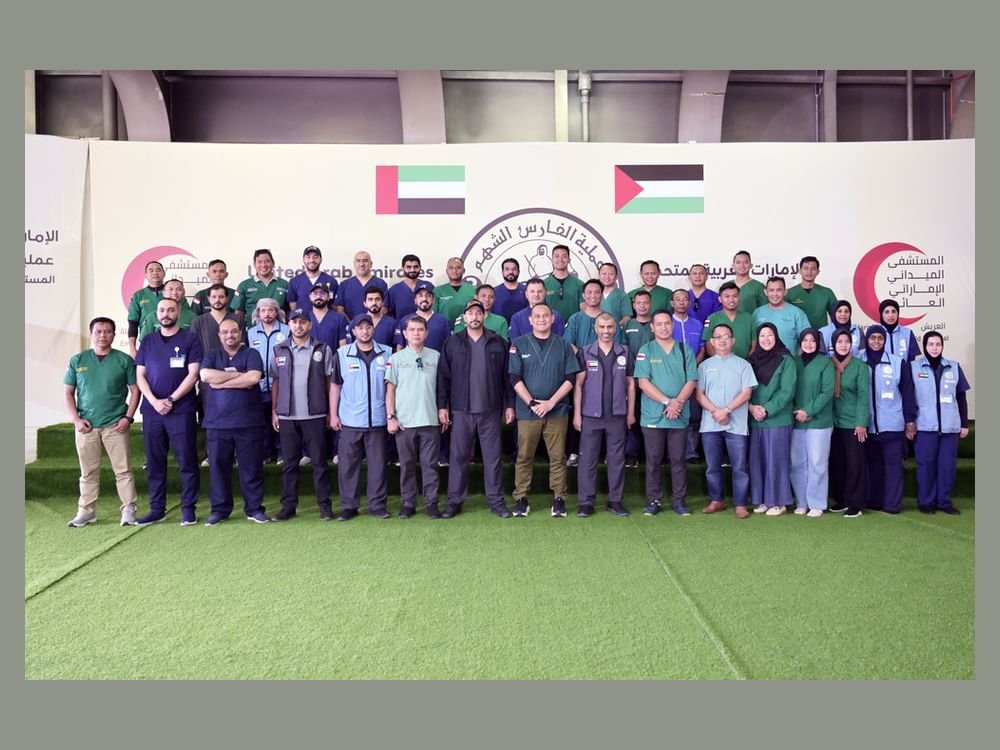 المستشفى الإماراتي العائم في العريش يستقبل الدفعة الثالثة من الطاقم الطبي الإندونيسي ضمن عملية "الفارس الشهم 3"