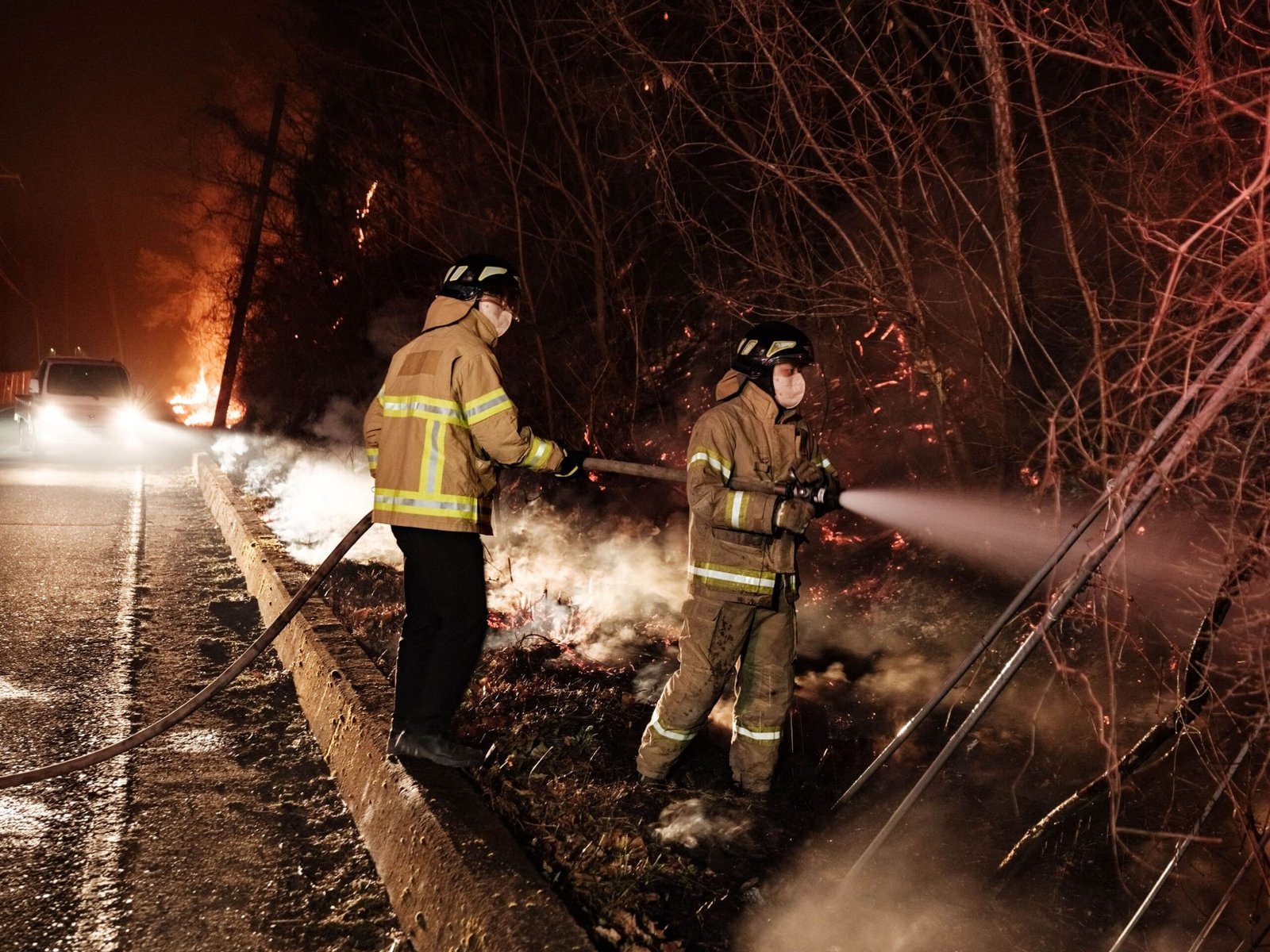 ارتفاع حصيلة قتلى حرائق الغابات في كوريا الجنوبية إلى 31 1 ارتفاع حصيلة قتلى حرائق الغابات في كوريا الجنوبية إلى 31