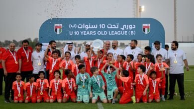 تتويج شباب الأهلي ببطولة دوري تحت 10 سنوات (ب)